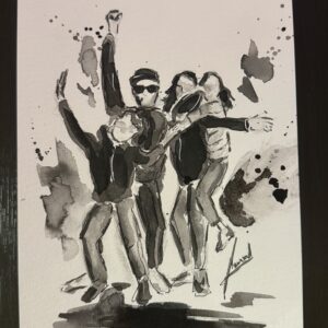 Croquis personnalisé à l’encre