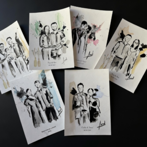 Silhouettes personnalisées à l’encre